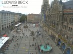 Archiv Foto Webcam am Marienplatz München 12:00