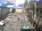 Archiv Foto Webcam am Marienplatz München 09:00