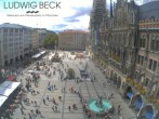 Archiv Foto Webcam am Marienplatz München 13:00