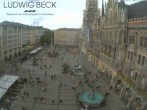 Archiv Foto Webcam am Marienplatz München 17:00