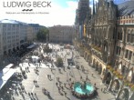 Archiv Foto Webcam am Marienplatz München 15:00