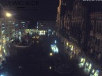 Archiv Foto Webcam am Marienplatz München 21:00