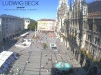 Archiv Foto Webcam am Marienplatz München 09:00