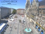 Archiv Foto Webcam am Marienplatz München 11:00