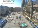 Archiv Foto Webcam am Marienplatz München 13:00