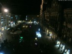 Archiv Foto Webcam am Marienplatz München 21:00