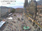 Archiv Foto Webcam am Marienplatz München 13:00