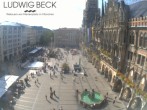 Archiv Foto Webcam am Marienplatz München 15:00
