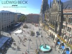 Archiv Foto Webcam am Marienplatz München 13:00