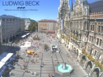 Archiv Foto Webcam am Marienplatz München 11:00