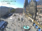 Archiv Foto Webcam am Marienplatz München 13:00