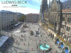 Archiv Foto Webcam am Marienplatz München 13:00