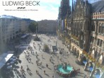 Archiv Foto Webcam am Marienplatz München 15:00