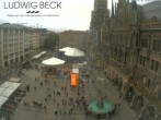 Archiv Foto Webcam am Marienplatz München 08:00