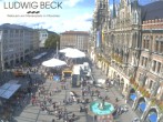 Archiv Foto Webcam am Marienplatz München 11:00