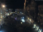 Archiv Foto Webcam am Marienplatz München 21:00