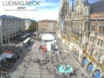 Archiv Foto Webcam am Marienplatz München 11:00
