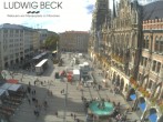 Archived image Webcam at the Marienplatz, Munich 13:00