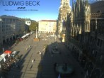 Archived image Webcam at the Marienplatz, Munich 08:00