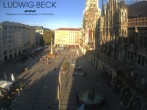 Archiv Foto Webcam am Marienplatz München 08:00
