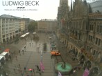 Archiv Foto Webcam am Marienplatz München 11:00