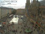 Archiv Foto Webcam am Marienplatz München 16:00