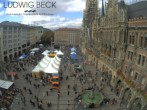 Archiv Foto Webcam am Marienplatz München 11:00