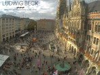 Archiv Foto Webcam am Marienplatz München 13:00