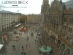 Archiv Foto Webcam am Marienplatz München 11:00