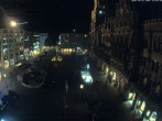 Archiv Foto Webcam am Marienplatz München 21:00