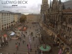 Archiv Foto Webcam am Marienplatz München 15:00