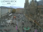 Archiv Foto Webcam am Marienplatz München 11:00