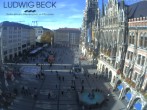 Archiv Foto Webcam am Marienplatz München 11:00
