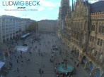 Archiv Foto Webcam am Marienplatz München 13:00
