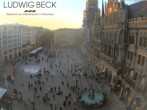 Archiv Foto Webcam am Marienplatz München 15:00