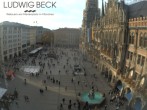 Archiv Foto Webcam am Marienplatz München 13:00