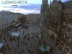 Archiv Foto Webcam am Marienplatz München 15:00