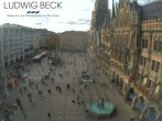 Archiv Foto Webcam am Marienplatz München 13:00