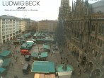 Archiv Foto Webcam am Marienplatz München 11:00