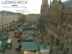 Archiv Foto Webcam am Marienplatz München 13:00