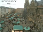 Archiv Foto Webcam am Marienplatz München 13:00
