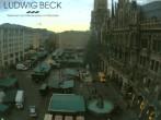 Archiv Foto Webcam am Marienplatz München 07:00