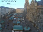 Archiv Foto Webcam am Marienplatz München 08:00