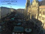 Archiv Foto Webcam am Marienplatz München 12:00