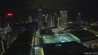 Archiv Foto Webcam Blick von Frankfurter Messe auf die Skyline 01:00