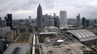 Archiv Foto Webcam Blick von Frankfurter Messe auf die Skyline 13:00