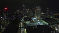 Archiv Foto Webcam Blick von Frankfurter Messe auf die Skyline 03:00