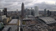 Archiv Foto Webcam Blick von Frankfurter Messe auf die Skyline 09:00