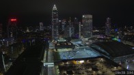 Archiv Foto Webcam Blick von Frankfurter Messe auf die Skyline 21:00