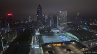 Archiv Foto Webcam Blick von Frankfurter Messe auf die Skyline 23:00